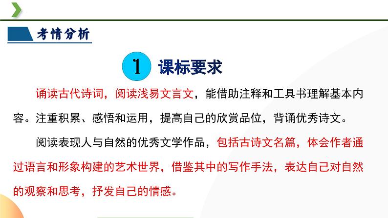 2025中考语文复习：部编版八年级上册古诗词复习（课件）第3页