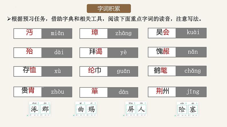 初中语文人教部编版九年级上册 24 三顾茅庐 课件第7页