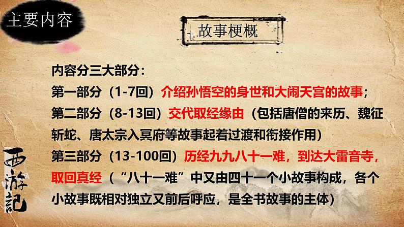 初中语文人教部编版（2024）七年级上册《西游记》整本书阅读 课件第7页