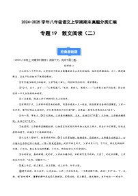 八上语文期末真题汇编专题19  散文阅读（二）（原卷+答案）2024-2025学年上学期期 统编版全国通用