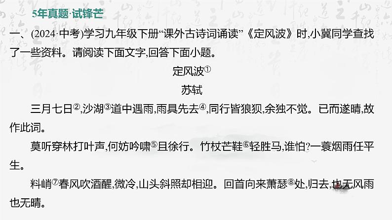 2025年中考语文专题复习：古诗文阅读 课件第3页