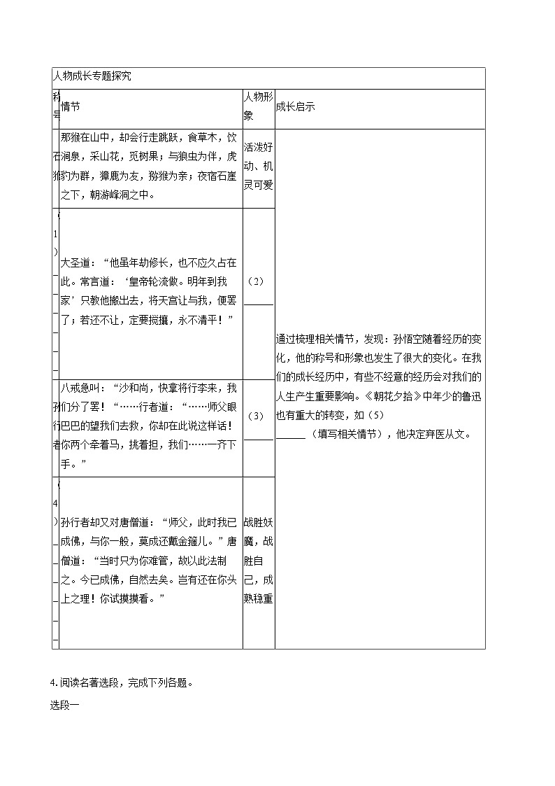 2023-2024学年河南省洛阳市七年级（上）期末语文试卷(含详细答案解析)第2页
