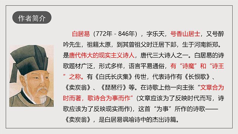 第24课《唐诗三首》之《卖炭翁》课件（共42张PPT）第4页