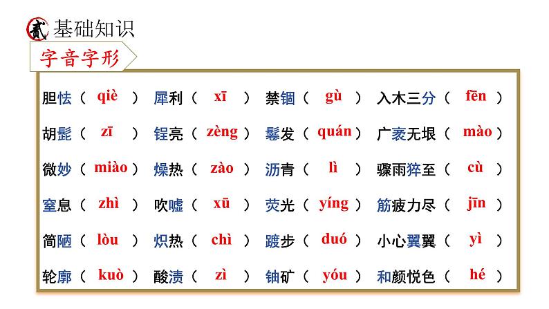 统编版语文八年级上册期末复习课件（第二单元）第6页