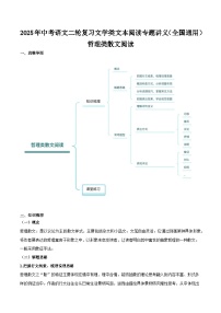 专题03 哲理类散文阅读-2025年中考语文二轮复习文学类文本阅读专题讲义（全国通用）
