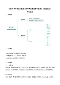 专题09 散文阅读：写作特色-2025年中考语文二轮复习文学类文本阅读专题讲义（全国通用）