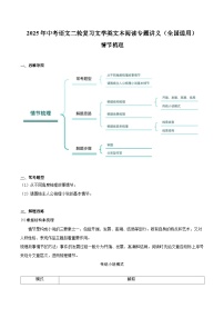专题15 小说阅读：情节梳理-2025年中考语文二轮复习文学类文本阅读专题讲义（全国通用）