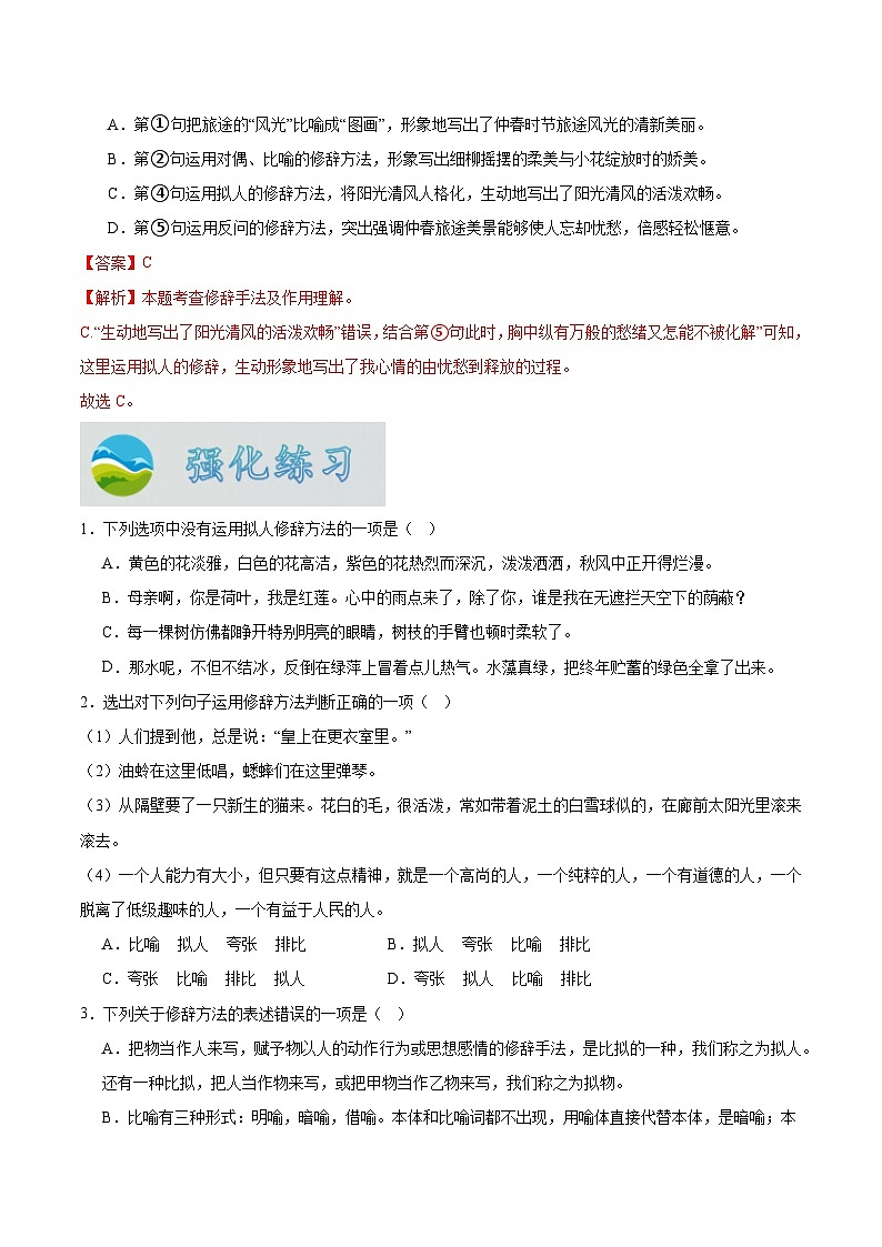 专题07  修辞（原卷版）第3页