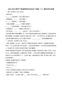 2023-2024学年广东省深圳市宝安区八年级（上）期末语文试卷(含详细答案解析)