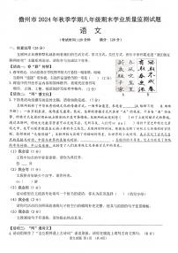 海南省儋州市2024-2025学年八年级上学期1月期末语文试题