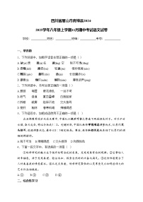 四川省眉山市青神县2024-2025学年八年级上学期11月期中考试语文试卷(含答案)