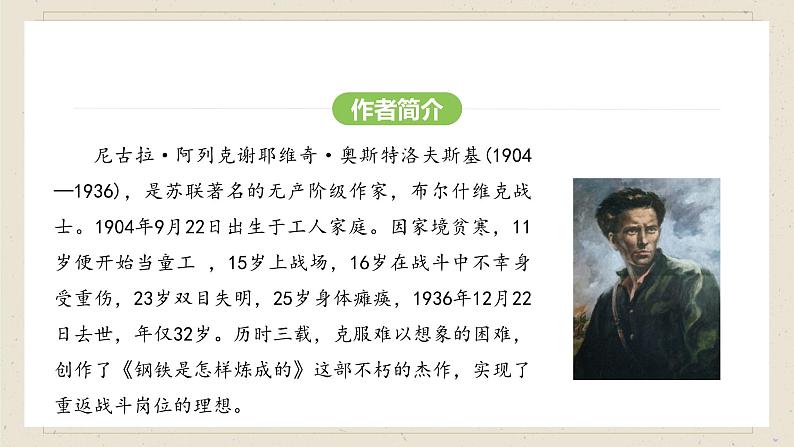 人教部编版（2024）语文七年级下册--第五单元  整本书阅读《钢铁是怎样炼成的》（课件）第5页