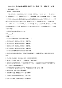 吉林省四平市双辽市2024-2025学年九年级上学期期末语文试题