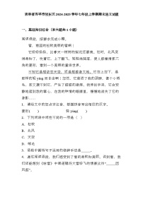 吉林省四平市铁东区2024-2025学年七年级上学期期末 语文试题（含解析）
