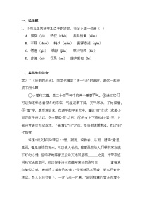 天津河东区2024-2025学年七年级上学期期末 语文试题（含解析）