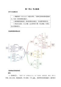 部编版语文八年级上册第一单元 考点梳理练习