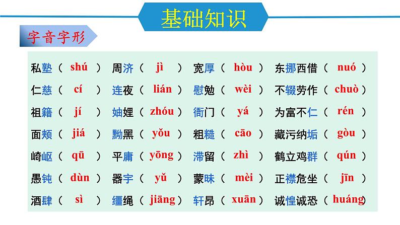 第二单元（单元复习课件）-八年级语文上册同步高效课堂（统编版）第3页
