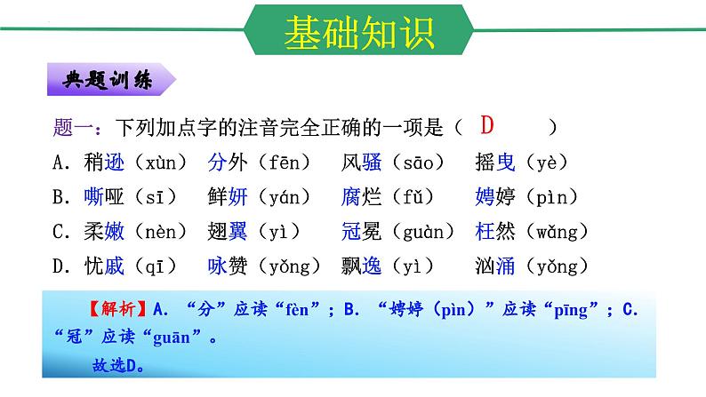 第一单元（单元复习课件）-九年级语文上册同步高效课堂（统编版）第6页