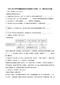 2023-2024学年福建省泉州市泉港区七年级（下）期末语文试卷（含详细答案解析）
