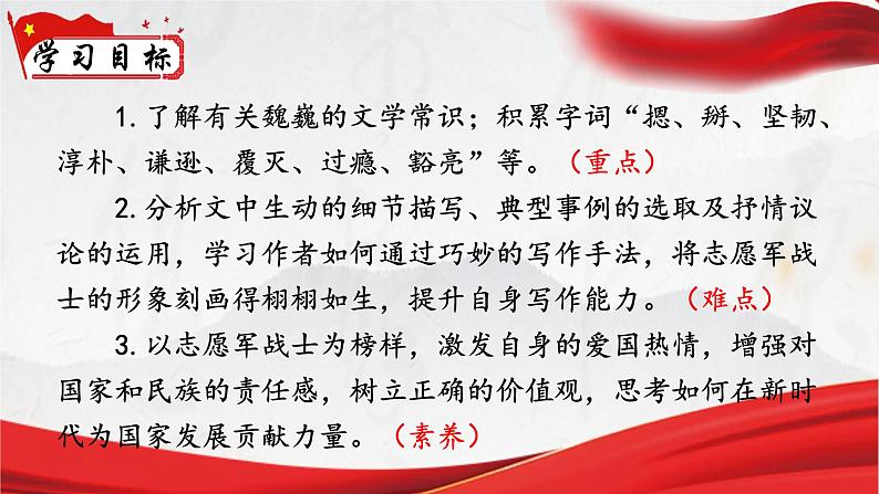 人教部编版初中语文七年级下册 《7.谁是最可爱的人》课件第3页