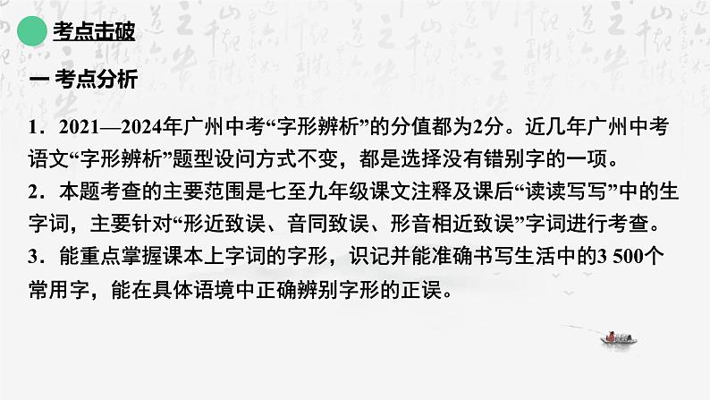 2025年中考语文专题复习：字形辨析 课件第2页