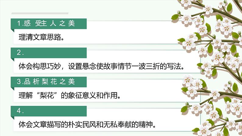 部编版2025春七年级下册语文14.驿路梨花 课件第2页