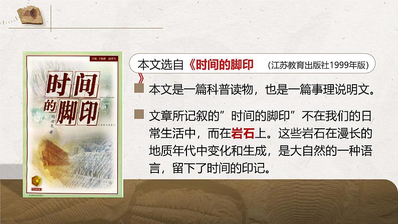 部编版2024春八年级语文下册8.时间的脚印 课件第8页