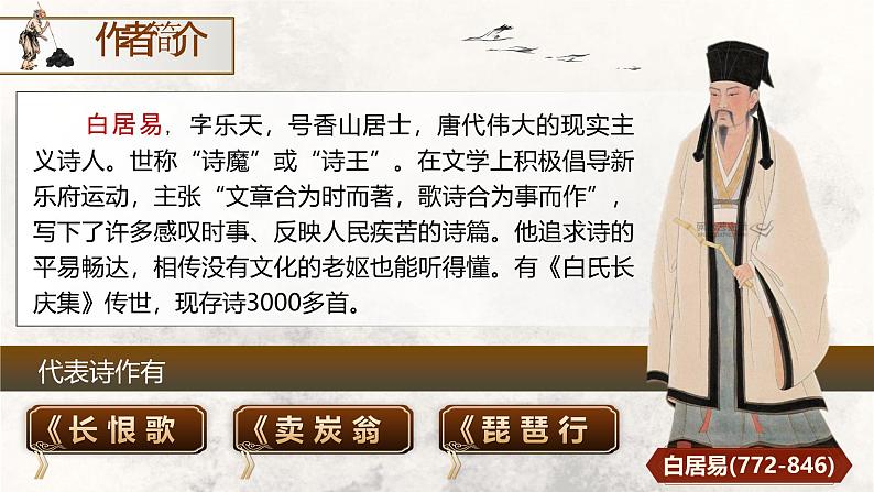 部编版2024春八年级语文下册24.唐诗三首之《卖炭翁》 课件第5页