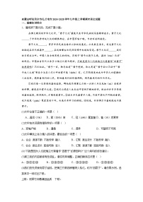 内蒙古呼伦贝尔市扎兰屯市2024-2025学年九年级上学期期末语文试题