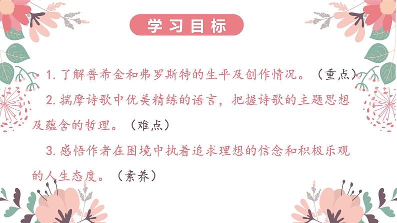 人教部编版初中语文七年级下册 《20.外国诗二首-假如生活欺骗了你》课件第3页