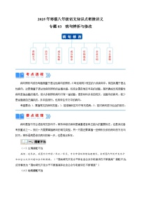 专题03  病句辨析与修改-2025年寒假八年级语文知识点衔接讲义（统编版）