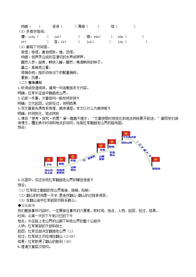 初中语文人教部编版(2024)七年级下册(2024)老山界优秀教学课件ppt-课件下载-教习网
