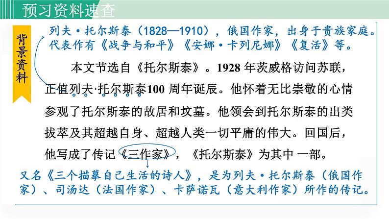 统编版七年级语文下册课件3《列夫 托尔斯泰》第6页