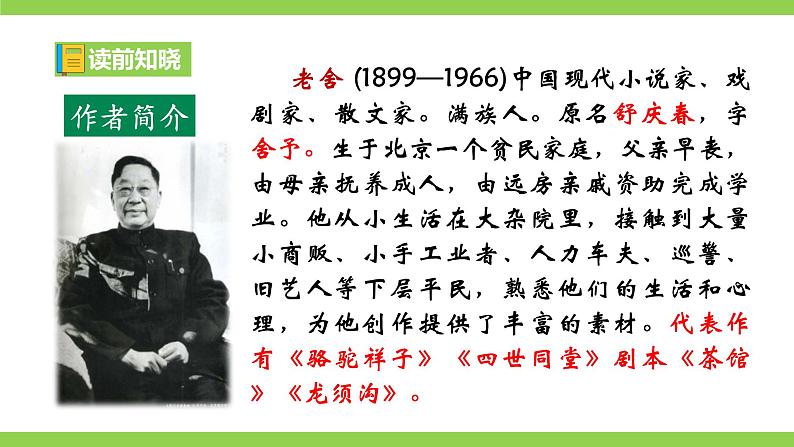 整本书阅读《骆驼祥子》圈点、批注、做笔记第6页