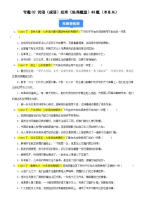 部编版语文七下期中真题分类汇编专题02 词语（成语）运用40题（原卷+解析）