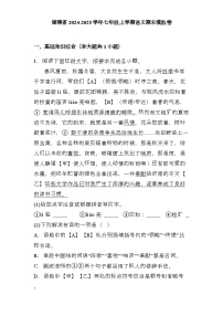 湖南省2024-2025学年七年级上学期 语文期末模拟卷（含解析）