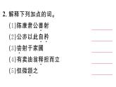 初中语文新人教部编版七年级下册第三单元13 卖油翁 作业课件（2025春）