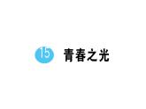 初中语文新人教部编版七年级下册第四单元15 青春之光 作业课件2025春