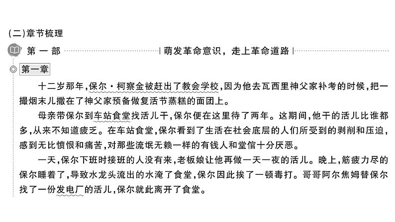 初中语文新人教部编版七年级下册整本书阅读 《钢铁是怎样炼成的》 作业课件（2025春）第5页