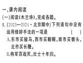 初中语文新人教部编版七年级下册期末专题七 古诗词鉴赏 作业课件（2025春）