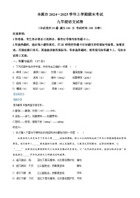 辽宁省本溪市2024-2025学年九年级上学期期末语文试题（解析版）