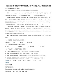 重庆市沙坪坝区南开中学校2024-2025学年七年级上学期期末语文试题（解析版）