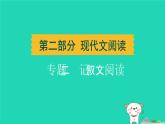 辽宁省2024中考语文第二部分现代文阅读专题二记叙文阅读课件