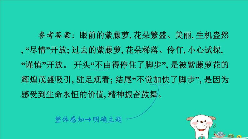 福建省2024中考语文阅读专题一文学类作品阅读考点1整体感知课堂讲本课件第6页