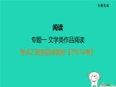 福建省2024中考语文阅读专题一文学类作品阅读考点2语言品味赏析课堂讲本课件