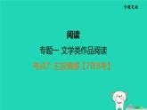 福建省2024中考语文阅读专题一文学类作品阅读考点7主旨情感课堂讲本课件
