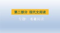 湖北省2024中考语文课件第二部分现代文阅读专题一名著阅读