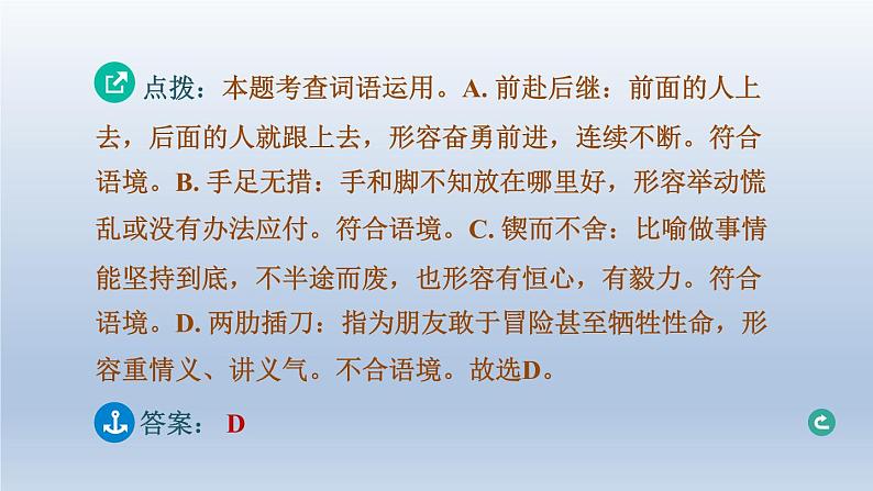 湖北省2024中考语文课件第一部分积累与运用专题二词语运用第3页