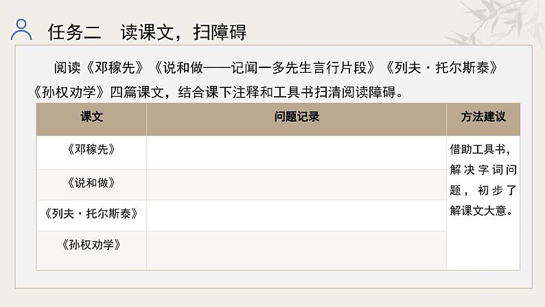 新修订统编初中语文七年级下册第一单元整体教学课件第6页