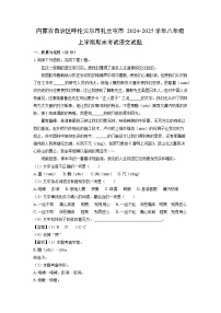 内蒙古自治区呼伦贝尔市扎兰屯市2024-2025学年八年级上学期期末考试语文试卷（解析版）